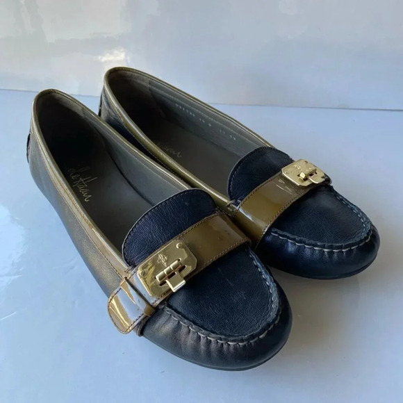 Cole Hann Nike Air leather Buckle Loafers Sz 10 - Picture 3 of 10